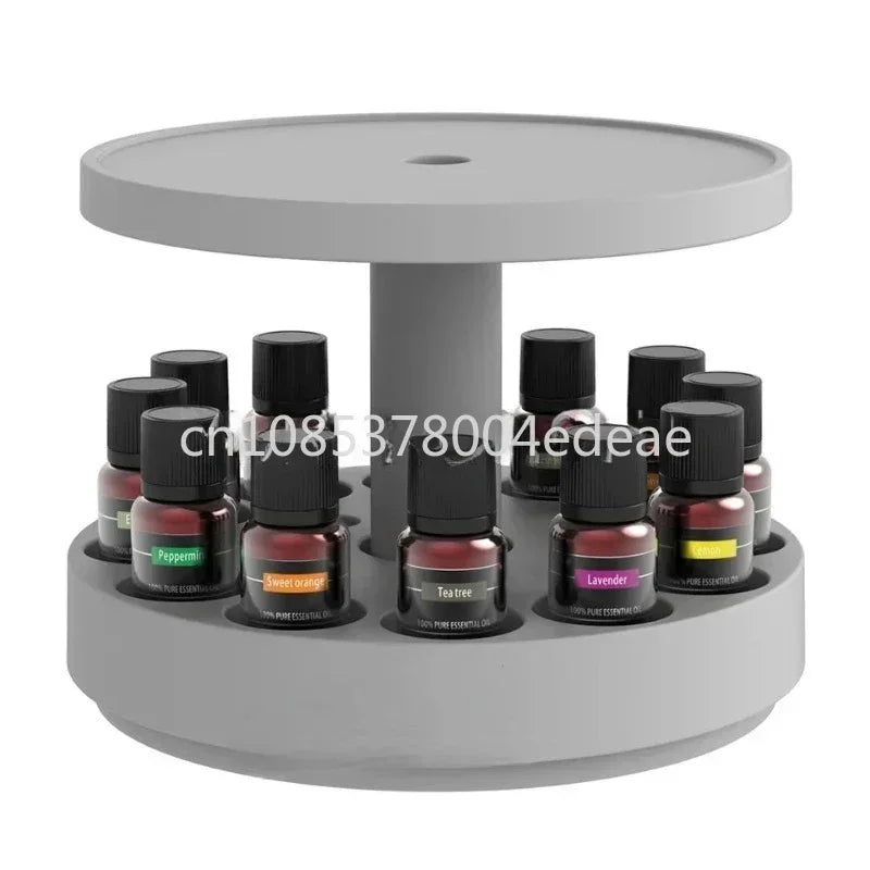Rotating Diffuser Display with Essential Oil Storage