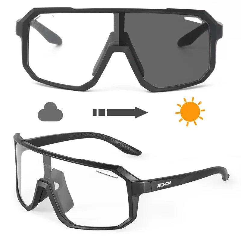 Unisex Photochromic Cycling Sunglasses for Outdoor Sports