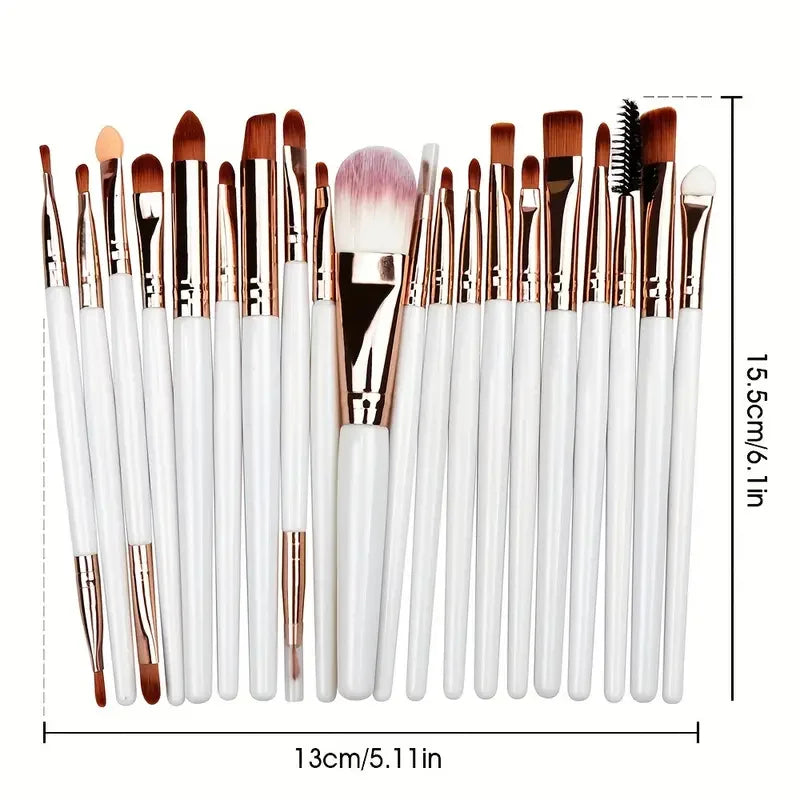 20 Makeup Brushes Full Set