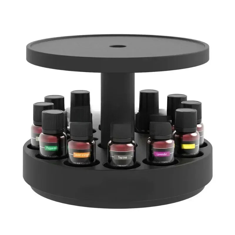 Rotating Diffuser Display with Essential Oil Storage