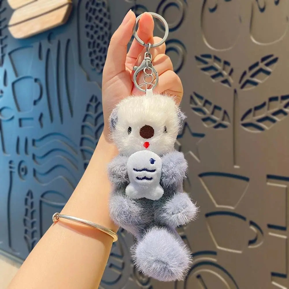 Plush Otter Bag Pendant Soft Stuffed Otter Keyring