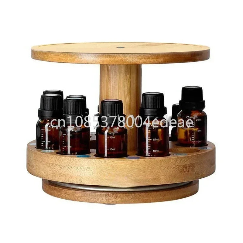 Rotating Diffuser Display with Essential Oil Storage