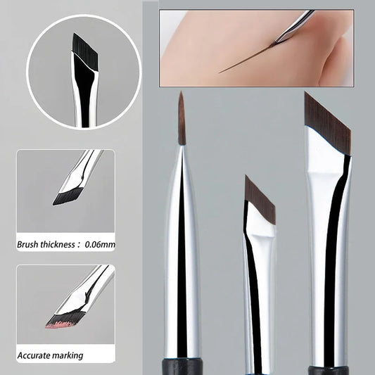 Eyeliner Brush Ultra Thin Fine Angle Flat Eyebrow Brush Under The Eyes Place Precise