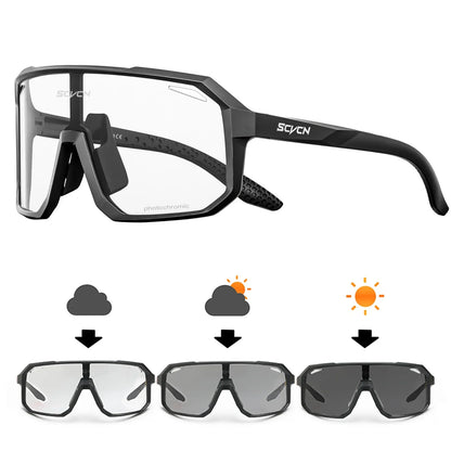 Unisex Photochromic Cycling Sunglasses for Outdoor Sports