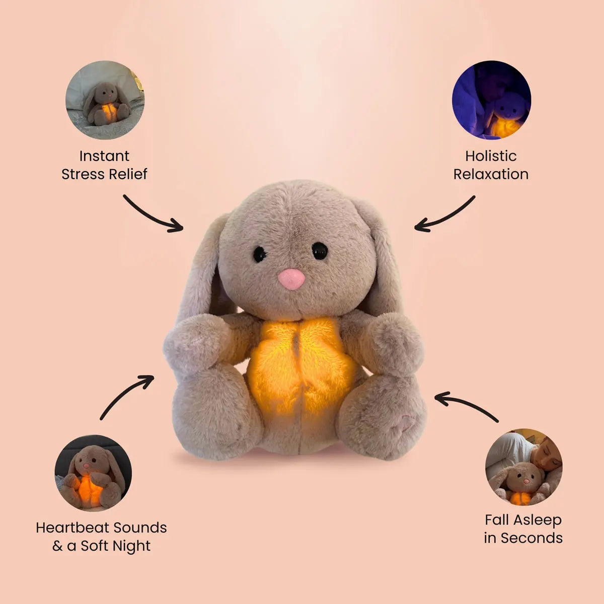 Therapeutic plush toy for babies and adults