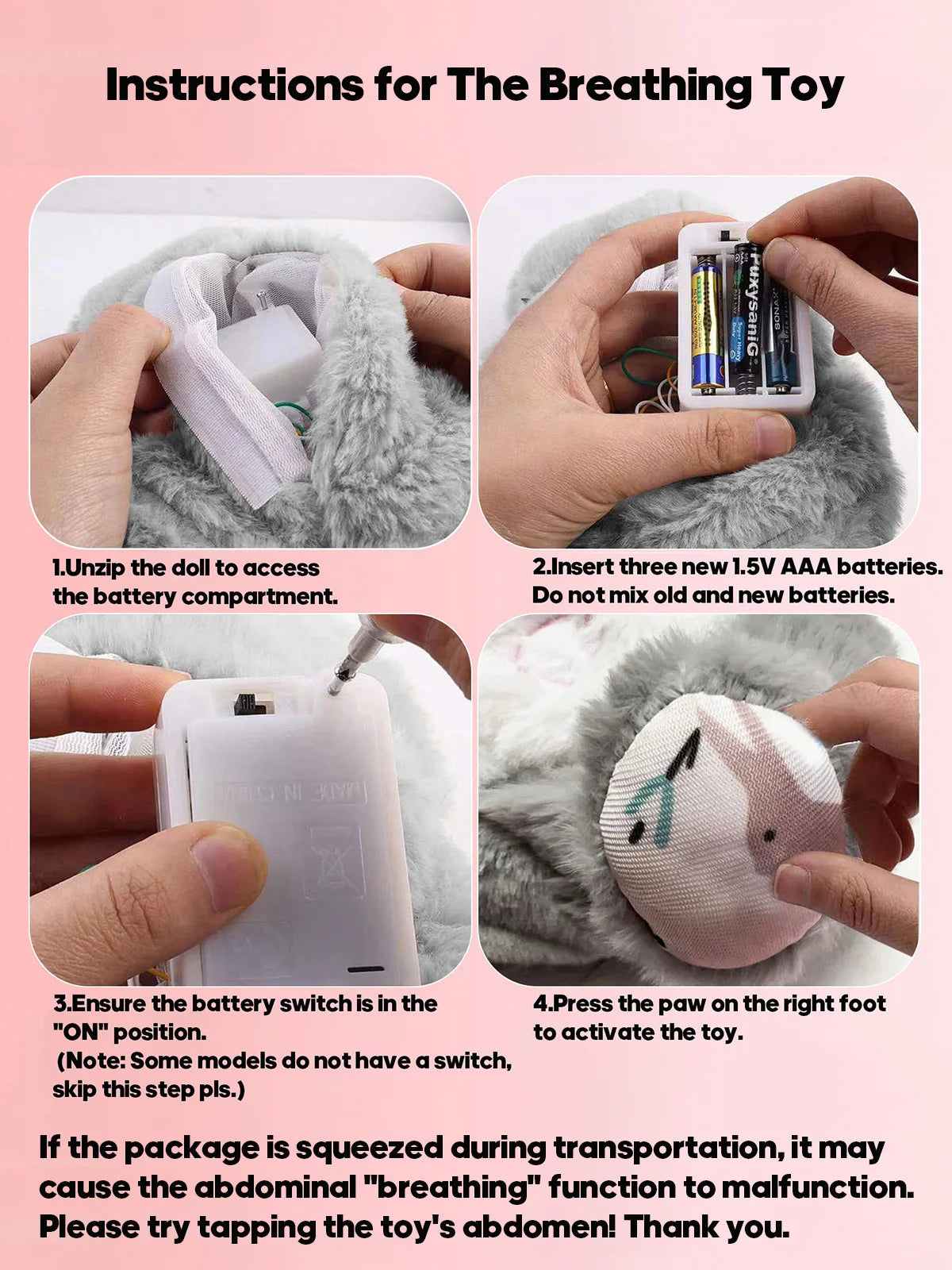 Therapeutic plush toy for babies and adults