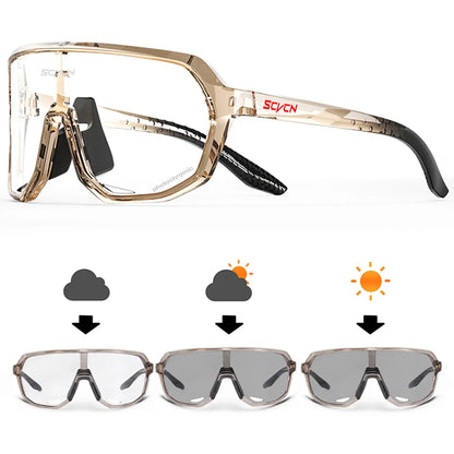 Unisex Photochromic Cycling Sunglasses for Outdoor Sports