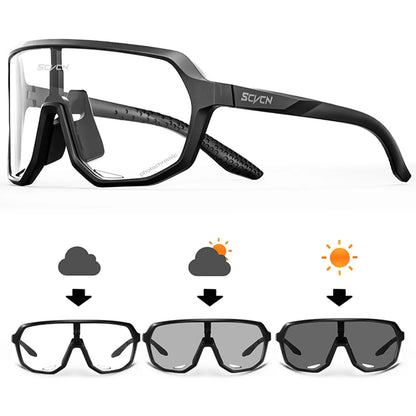 Unisex Photochromic Cycling Sunglasses for Outdoor Sports