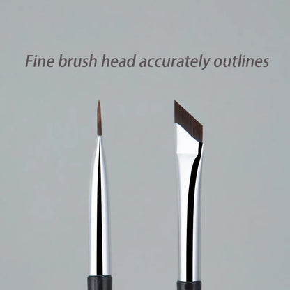 Eyeliner Brush Ultra Thin Fine Angle Flat Eyebrow Brush Under The Eyes Place Precise
