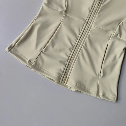 Women Sports Jacket Zip Fitness Yoga Shirt