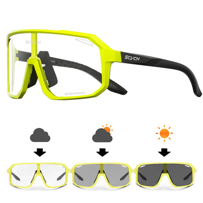 Unisex Photochromic Cycling Sunglasses for Outdoor Sports