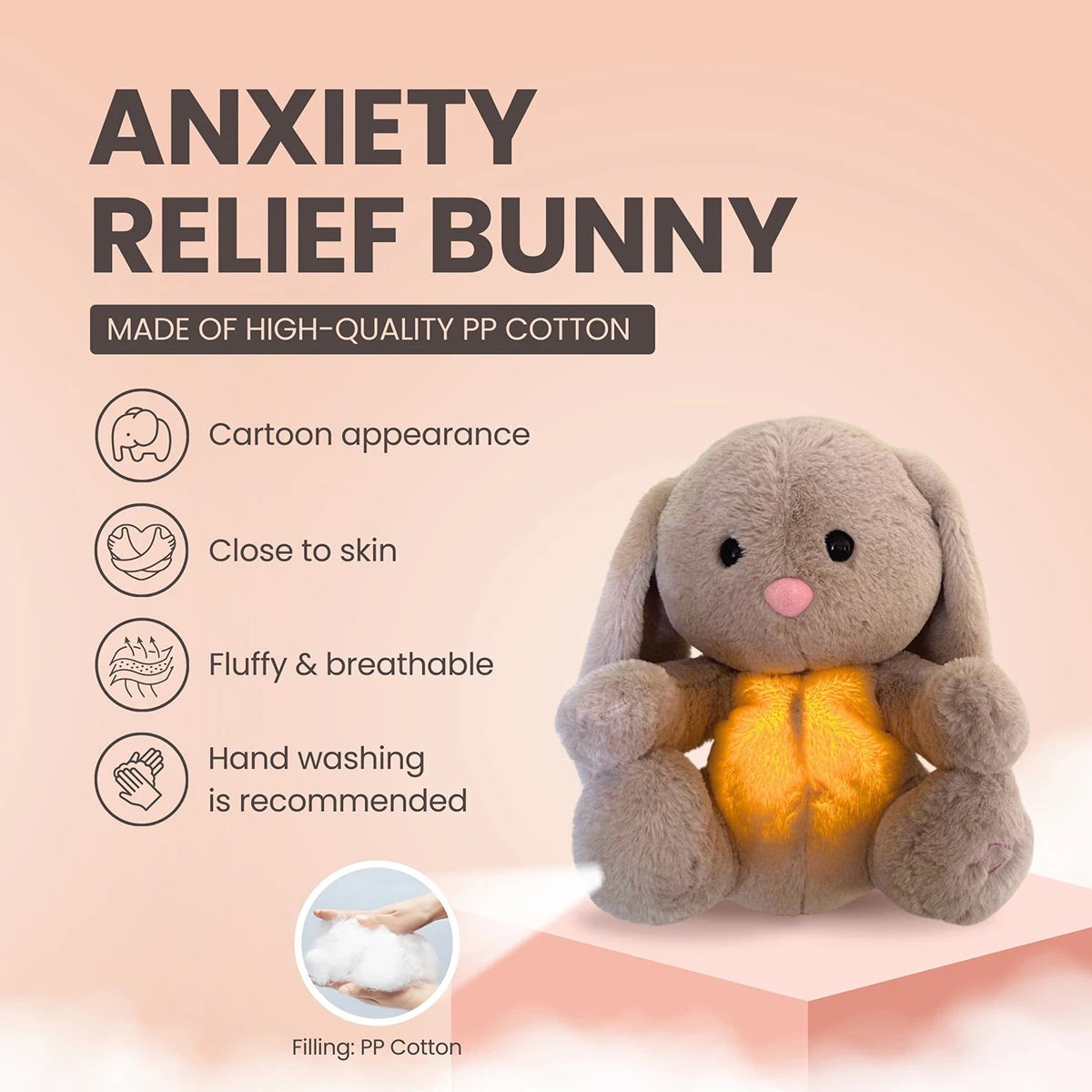 Therapeutic plush toy for babies and adults